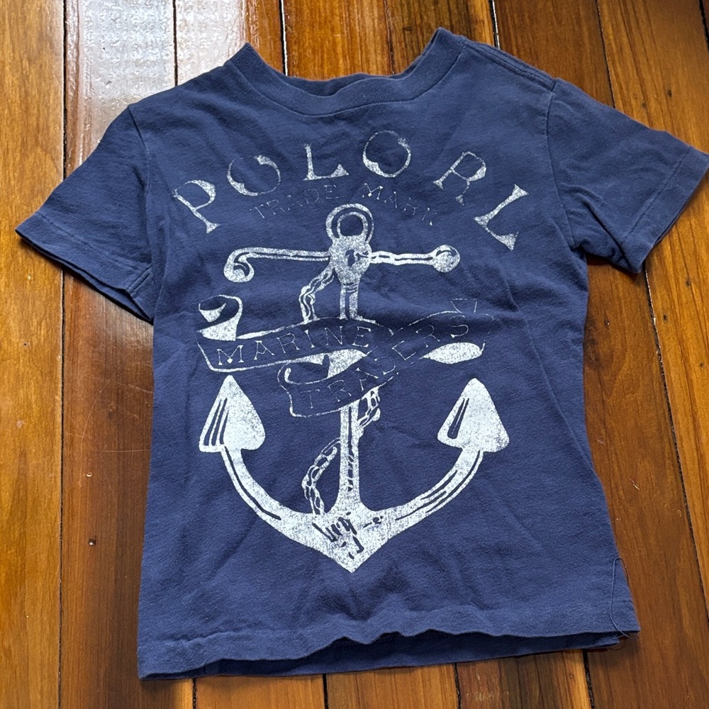 Polo by Ralph Lauren Blue Anchor Tee